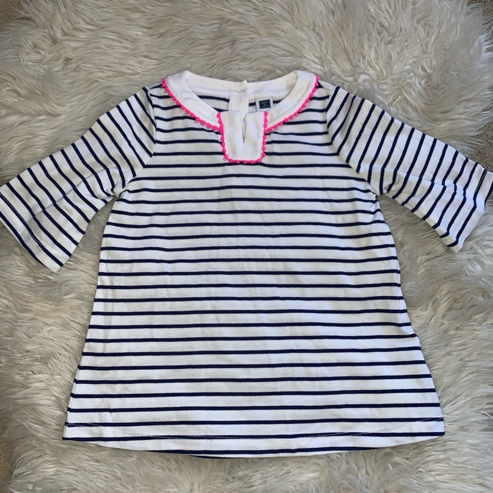 Janie & Jack Striped Summer Dress/Cover-up